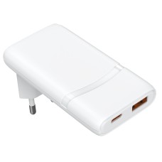 Töltő AK-CH-31 USB-A + USB-C PD 5-20V / max. 3.25A 65W Quick Charge 4+ GaN