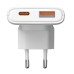 Töltő AK-CH-31 USB-A + USB-C PD 5-20V / max. 3.25A 65W Quick Charge 4+ GaN