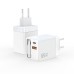 Töltő AK-CH-30 USB-A + 2x USB-C PD 5-20V / max. 3.25A 65W Quick Charge 3.0 GaN Töltő AK-CH-30 USB-A + 2x USB-C PD 5-20V / max. 3.25A 65W Quick Charge 3.0 GaN