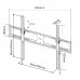 TV fali tartó AK-MB-09 konzol VESA 800x600mm 37-85” VESA 800x600 mm