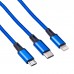 Kábel USB 3.0 A / USB Micro B / USB type C / Lightning 1.2m AK-USB-27