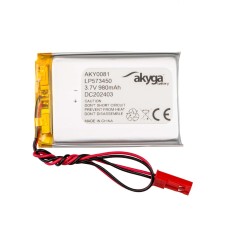 Lítium-polimer akkumulátor 3,7V/980mAh
