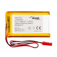 Lítium-polimer akkumulátor 3,7V/1350mAh