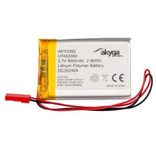 Lítium-polimer akkumulátor 3,7V/800mAh