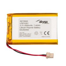 Lítium-polimer akkumulátor 3,7V/2000mAh