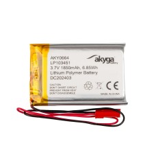 Lítium-polimer akkumulátor 3,7V/1850mAh