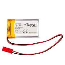 Li-Po akkumulátor LP542439 Akyga AKY0823 3.7V / 500mAh PCM JST 2-pin csatlakozó 150mm