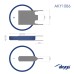 Lithum akkumulátor CR2032 PP3A Akyga AKY1086 3V / 210mAh 3-Pin