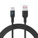 Kábel USB type C / USB A 1m AK-USB-62 Szilikon