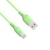 Kábel USB type C / USB A 1m AK-USB-64 Szilikon Zöld
