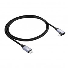 Szögben Kábel USB type C / Ligtning 1m AK-USB-56 30W hálós