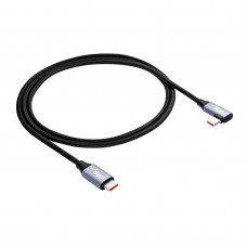 Szögben Kábel USB type C / USB type C 1m AK-USB-54 60W hálós