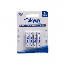 Alkáli akkumulátor AAA LR03 Akyga AKY1971 1.5V / 1300mAh 4db