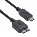 Kábel micro USB B 3.0 / USB type C 1m AK-USB-44