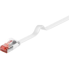 94915 CAT 6 lapos patch kábel, U/FTP, 1 méter, fehér