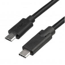 Kábel microUSB / USB type C 1.0m AK-USB-16