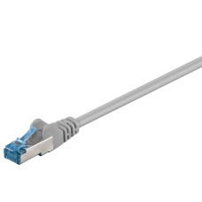 93659 CAT 6A patch kábel, S/FTP (PiMF), szürke, 0.5m