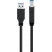 USB 3.0 SuperSpeed kábel, fekete