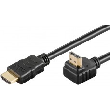 61293 Nagy sebességű HDMI™ kábel 90°-os Ethernettel, 2.0, 0.5m