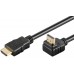 61296 Nagy sebességű HDMI kábel 90°-os Ethernet (4K@60Hz) 2.0, 2m