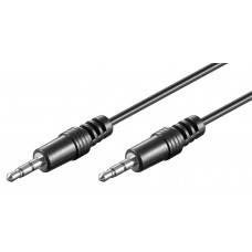 51659 AUX audiocsatlakozó kábel, 3,5 mm-es sztereó, CU, 2.5m