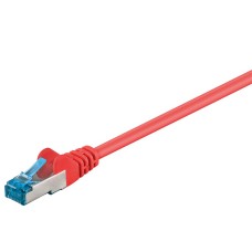 93852 CAT 6A patch kábel, S/FTP (PiMF), piros, 7.5m