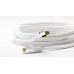 91097 RJ45 patch kábel CAT 6A S/FTP (PiMF), 500 MHz, CAT 7 nyers kábellel, fehér, 10m