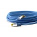 91628 RJ45 patch kábel CAT 6A S/FTP (PiMF), 500 MHz, CAT 7 nyers kábellel, kék, 7.5m