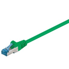 93849 CAT 6A patch kábel, S/FTP (PiMF), zöld, 7.5m