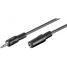 50090 Fejhallgató és audió AUX hosszabbító kábel, 3-pin 3,5 mm-es