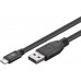 55469 USB 2.0 kábel (USB-C™ - USB A), fekete, 3m